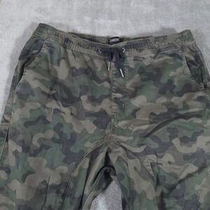 Zanerobe Camo Jogger‎ Pants Mens 36 Draw String Pockets Green Camouflage Pants